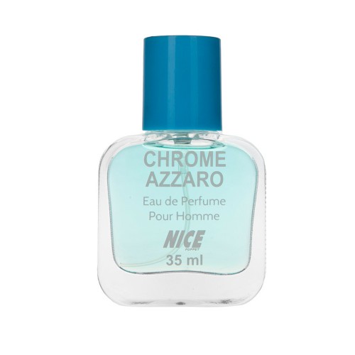 عطر جیبی مردانه نایس مدل Chrome Azzaro حجم 35 میل 