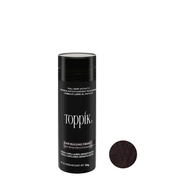 پودر پرپشت کننده مو تاپیک شماره 3 (Dark Brown) بسته 25 گرمی