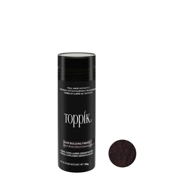 پودر پرپشت کننده مو تاپیک شماره 3 (Dark Brown) بسته 25 گرمی