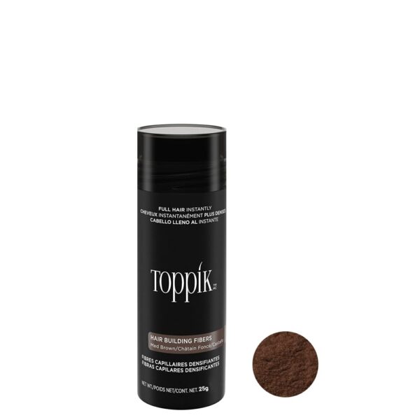 پودر پرپشت کننده مو تاپیک شماره 5 (Medium Brown) بسته 25 گرمی