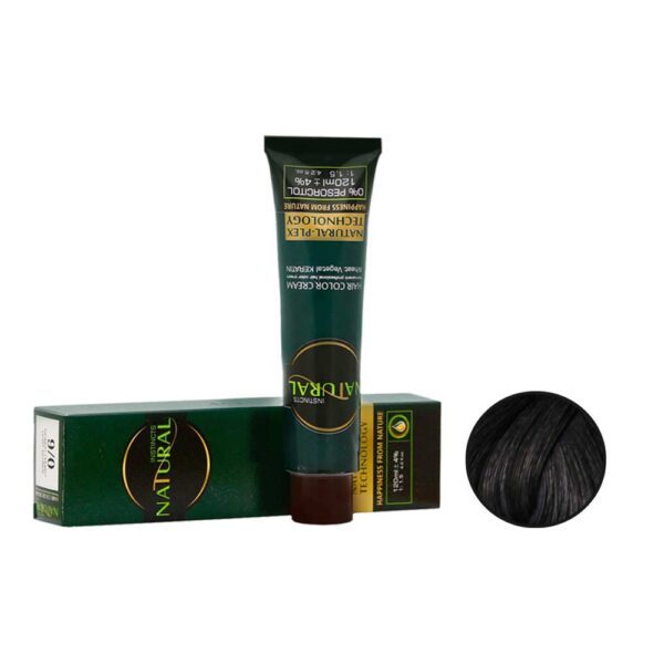 رنگ مو نچرال شماره 1-1 حجم 120 میل رنگ مشکی پر کلاغی