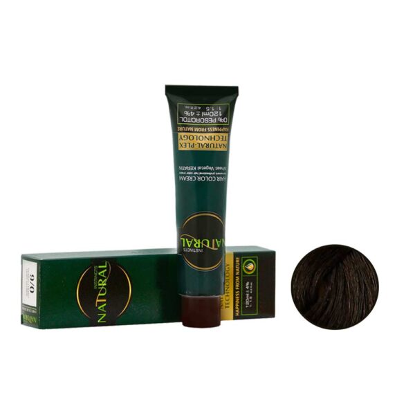 رنگ مو نچرال شماره 8-5 حجم 120 میل رنگ قهوه ای زیتونی روشن