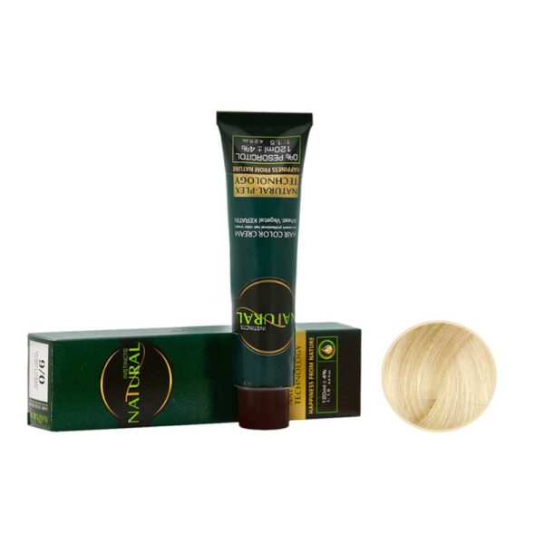 رنگ مو نچرال شماره 8-10 حجم 120 میل رنگ بلوند زیتونی پلاتینه