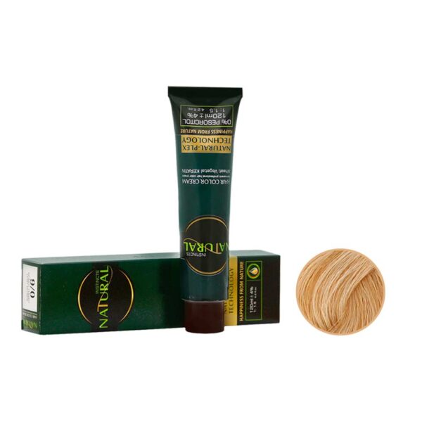 رنگ مو نچرال شماره 7-9 حجم 120 میل رنگ بلوند نسکافه ای روشن