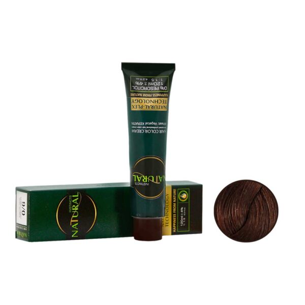 رنگ مو نچرال شماره 75-5 حجم 120 میل رنگ قهوه ایی فندقی روشن