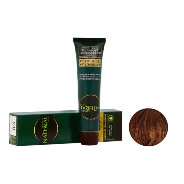 رنگ مو نچرال شماره 73-7 حجم 120 میل رنگ قهوه ایی تنباکویی متوسط