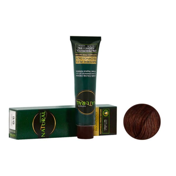 رنگ مو نچرال شماره 45-5 حجم 120 میل رنگ قهوه ایی برنز روشن