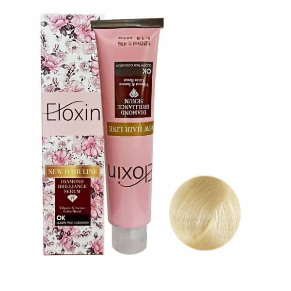 رنگ مو الوکسین سری زیتونی شماره 8-10 حجم 120 میل رنگ بلوند زیتونی پلاتینه