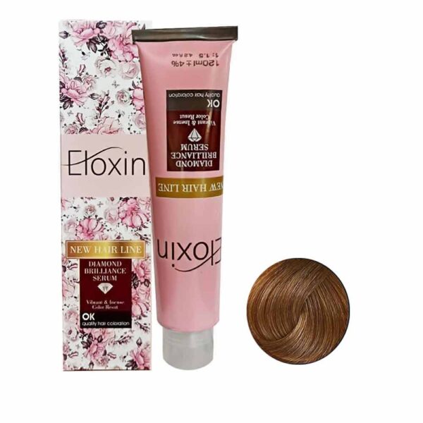 رنگ مو الوکسین سری طلایی شماره 3-7 حجم 120 میل رنگ بلوند طلایی متوسط