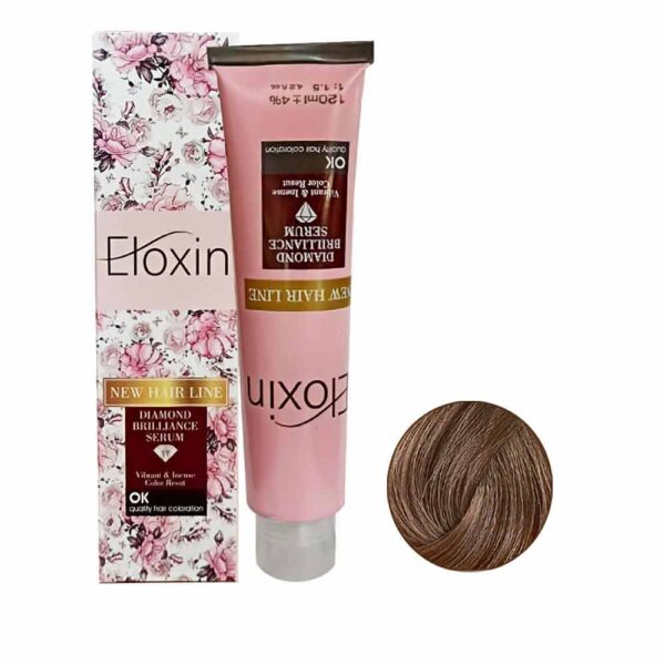 رنگ مو الوکسین سری گرم شماره 8TB حجم 120 میل رنگ بلوند چای