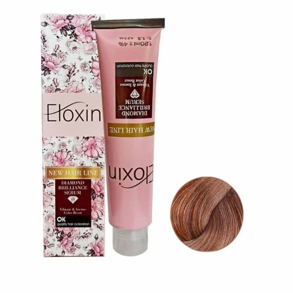 رنگ مو الوکسین سری شکلاتی بنفش شماره 27-8 حجم 120 میل رنگ بلوند شکلاتی بنفش