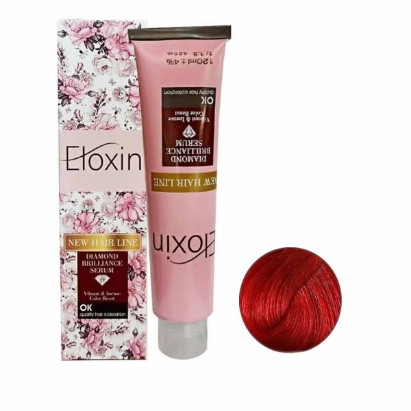 رنگ مو الوکسین سری قرمز شماره 6-8 حجم 120 میل رنگ قرمز جادویی