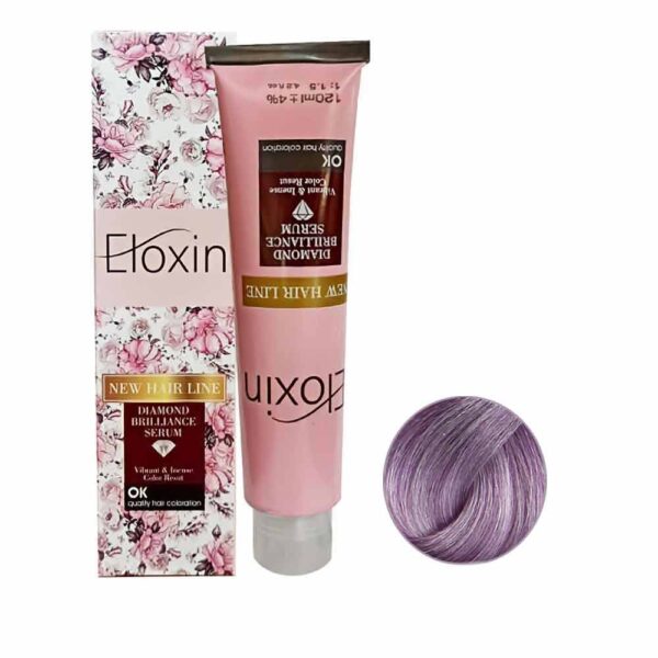 رنگ مو الوکسین سری پاستیلی شماره AV8 حجم 120 میل رنگ بنفش آمیتیس متوسط