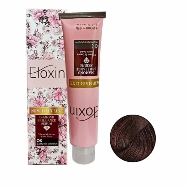 رنگ مو الوکسین سری ماهگونی شماره 5-5 حجم 120 میل ماهگونی تیره