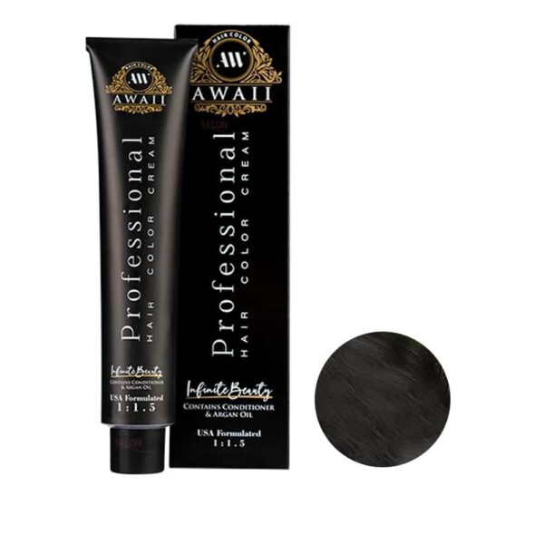 رنگ مو آوایی شماره 0-2 حجم 120 میل رنگ قهوه ای خیلی تیره