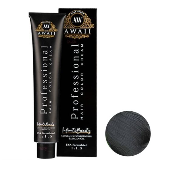 رنگ مو آوایی شماره 1-1 حجم 120 میل رنگ مشکی پر کلاغی