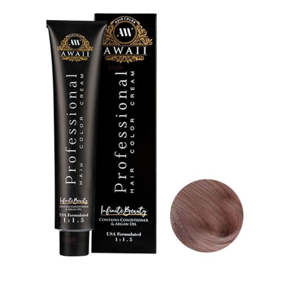 رنگ مو آوایی شماره 17-6 حجم 120 میل رنگ بلوند دودی بنفش تیره