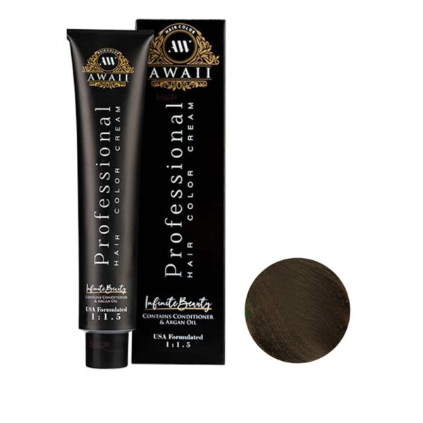 رنگ مو آوایی شماره 2-7 حجم 120 میل رنگ بلوند زیتونی متوسط