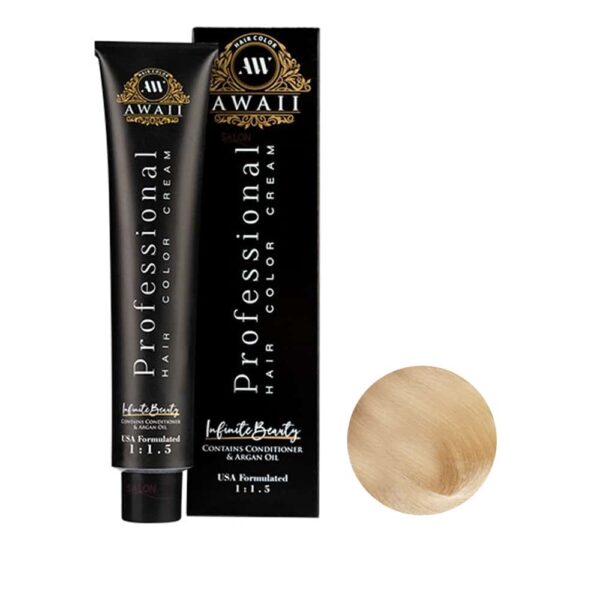 رنگ مو آوایی شماره 32-10 (31-10) حجم 120 میل رنگ بلوند بژ فوق العاده روشن