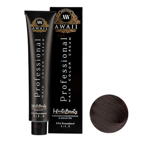 رنگ مو آوایی شماره 65-5 حجم 120 میل رنگ شکلاتی گرم تیره