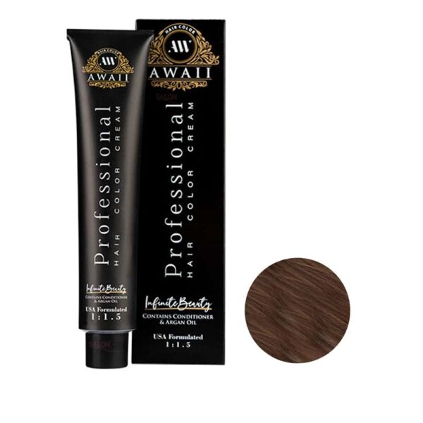 رنگ مو آوایی شماره 063-6 حجم 120 میل رنگ کارامل تیره