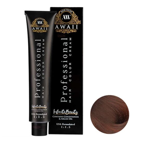 رنگ مو آوایی شماره 58-6 حجم 120 میل رنگ بلوند تنباکویی تیره