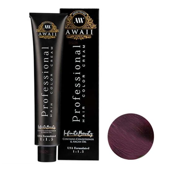 رنگ مو آوایی شماره 67-7 (78-7) حجم 120 میل رنگ بلوند بادمجانی متوسط