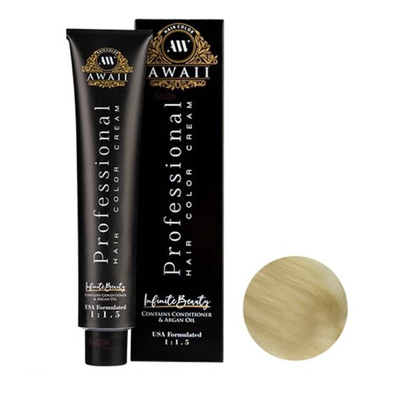 رنگ مو آوایی شماره 21-12 حجم 120 میل رنگ زیتونی دودی پلاتینه