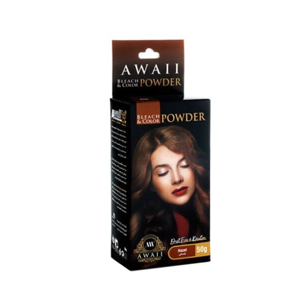 رنگ مو پودری آوایی رنگ فندقی جعبه 50 گرمی