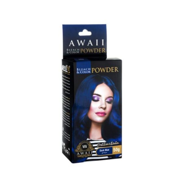 رنگ مو پودری آوایی رنگ سرمه ای جعبه 50 گرمی