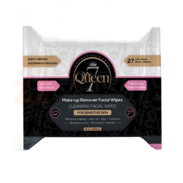 دستمال مرطوب آرایشی سون کوئین مناسب پوست حساس بسته 27 عددی
