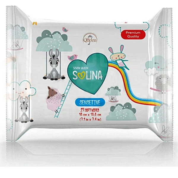 دستمال مرطوب کودک سون کوئین مدل Premium Quality بسته 27 عددی