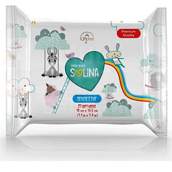 دستمال مرطوب کودک سون کوئین مدل Premium Quality بسته 27 عددی