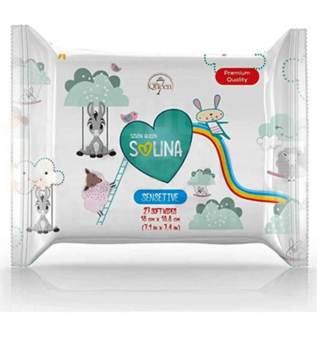 دستمال مرطوب کودک سون کوئین مدل Premium Quality بسته 27 عددی