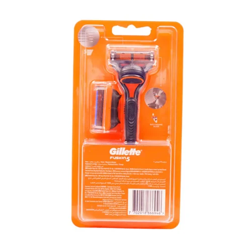 Gillette-Fusion-5-Razor-With-1-Extra-Blade-Refill-01 ژیلت 5 لبه به همراه یدک مدل Fusion 5 - Image 1