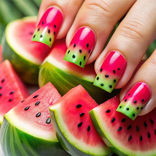طراحی ناخن برای شب یلدا