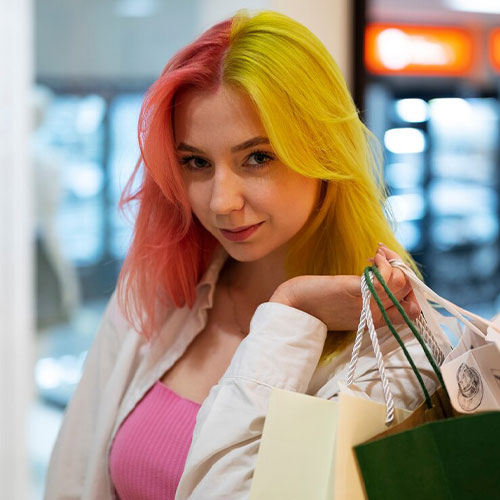 رنگ مو فانتزی دخترانه