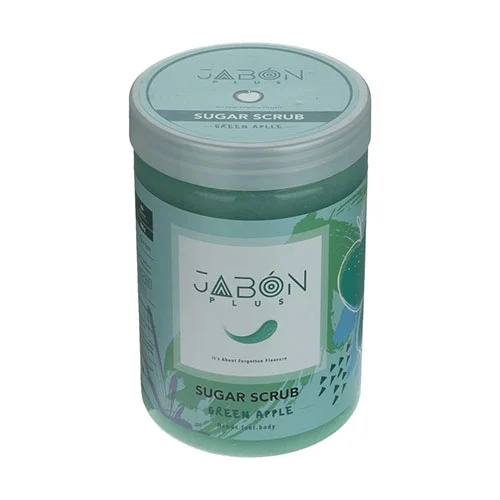 GreenApple900 اسکراب شکری پوست ژبن پلاس مدل Green Apple وزن 900 گرم - Image 1