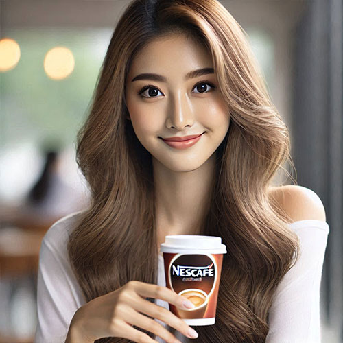 رنگ موی نسکافه‌ای