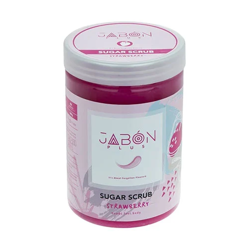 Strawberry900 اسکراب شکری پوست ژبن پلاس مدل Strawberry وزن 900 گرم - Image 1