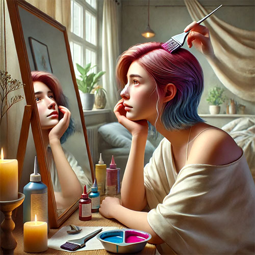 رنگ کردن مو در تعبیر خواب