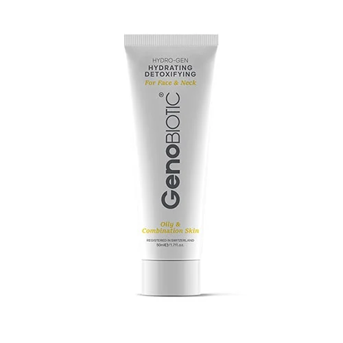 Genobioticmoisturizer2 کرم رطوبت رسان صورت و گردن ژنوبایوتیک مناسب پوست های چرب و مختلط - Image 1