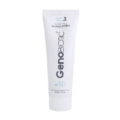 ضد آفتاب بژ روشن ژنوبایوتیک پوست چرب با SPF50