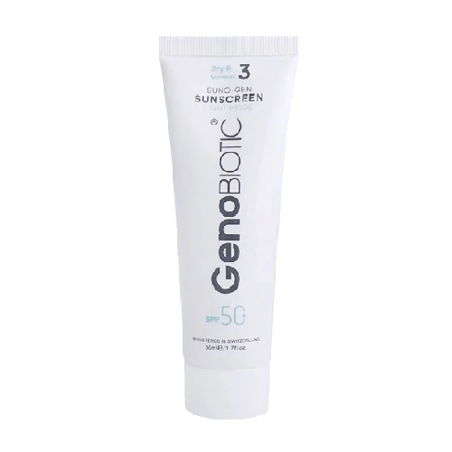 Genobioticsunscreen ضد آفتاب بژ روشن ژنوبایوتیک پوست چرب با SPF50 - Image 1