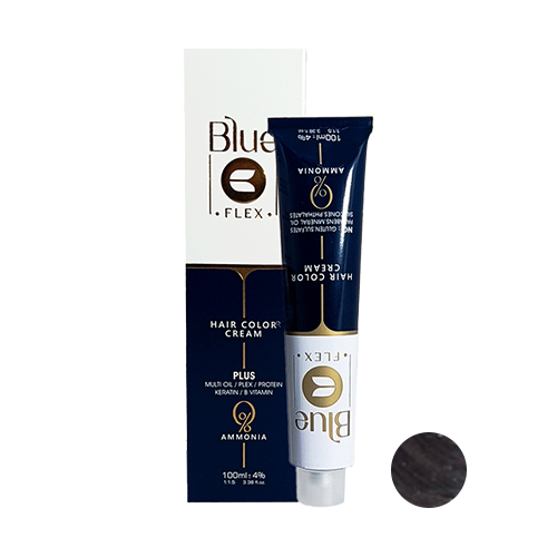 رنگ مو فاقد آمونیاک بلو شماره 1-7 حجم 100میل رنگ بلوند خاکستری متوسط