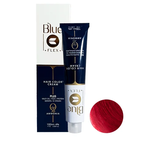 7.6 رنگ مو فاقد آمونیاک بلو شماره 6-7 حجم 100میل رنگ قرمز آتشین - Image 1