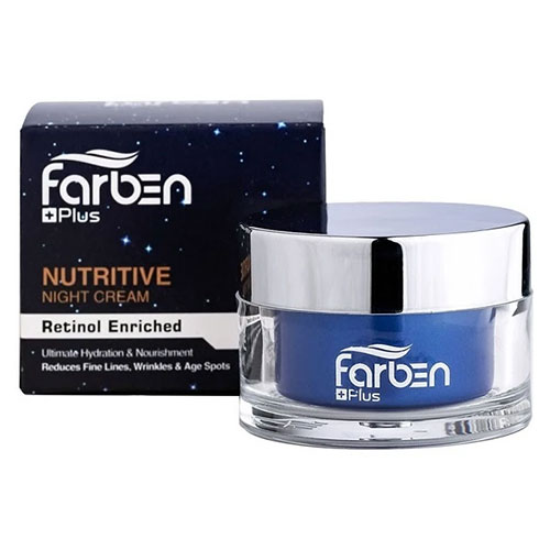 کرم مغذی و ضد چروک شب فاربن 50 میل