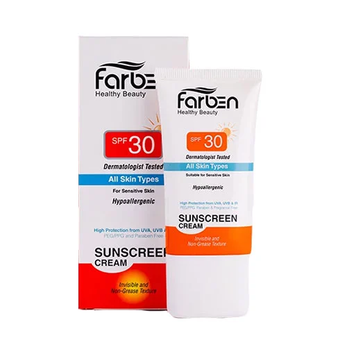 SPF30sunscreen کرم ضد آفتاب فاربن spf30 - Image 1