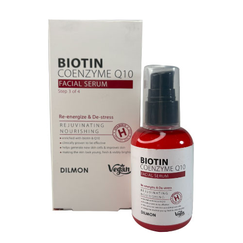 سرم صورت و گردن پمپی دیلمون حاوی کیوتن و بیوتین حجم 80 میل