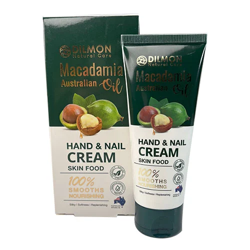 Handandfacecreamintube کرم دست و ناخن تیوپی دیلمون حاوی روغن ماکادمیا حجم 75 میل - Image 1